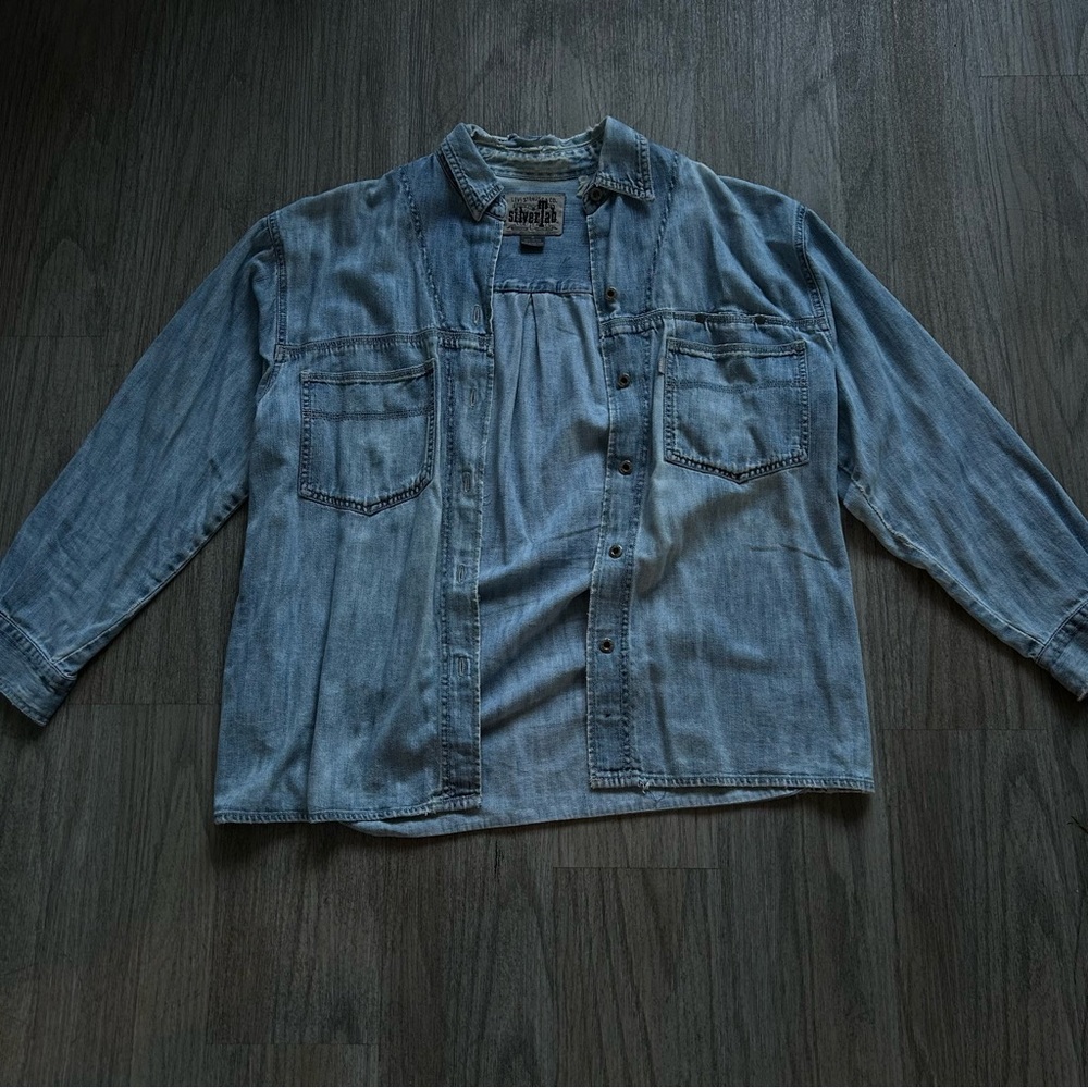 Levi's SilverTab Distressed Blue Denim Jacket